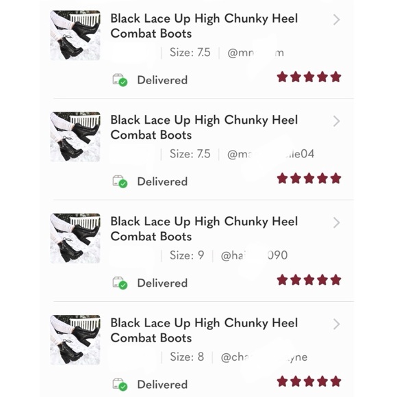 Black Lace Up High Chunky Heel Combat Boots - Picture 11 of 13